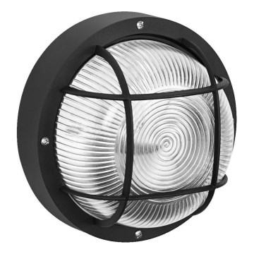 Osram - Vanjsko zidno svjetlo BULKHEAD 1xE27/10W/230V, promjer 19 cm, IP54, crno