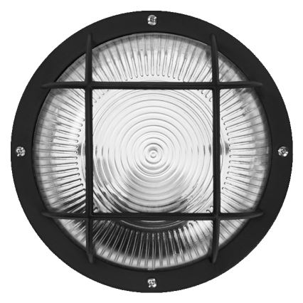 Osram - Vanjsko zidno svjetlo BULKHEAD 1xE27/10W/230V, promjer 19 cm, IP54, crno