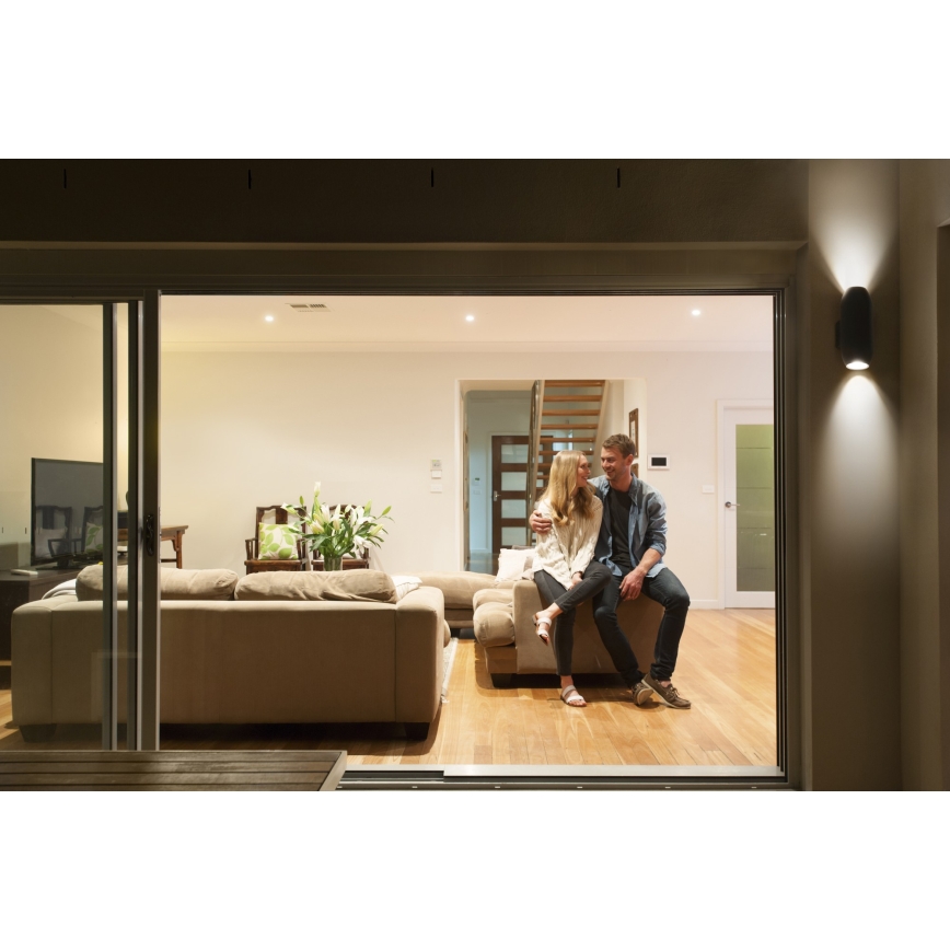 Osram - Vanjska zidna svjetiljka CANNON 2xGU10/35W/230V IP44 antracit