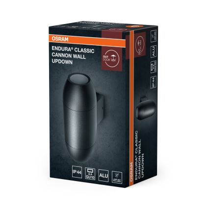 Osram - Vanjska zidna svjetiljka CANNON 2xGU10/35W/230V IP44 antracit