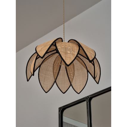 Osram - Viseća svjetiljka na kabelu DECOR RATTAN 1xE27/15W/230V Ø 48 cm bež/crna