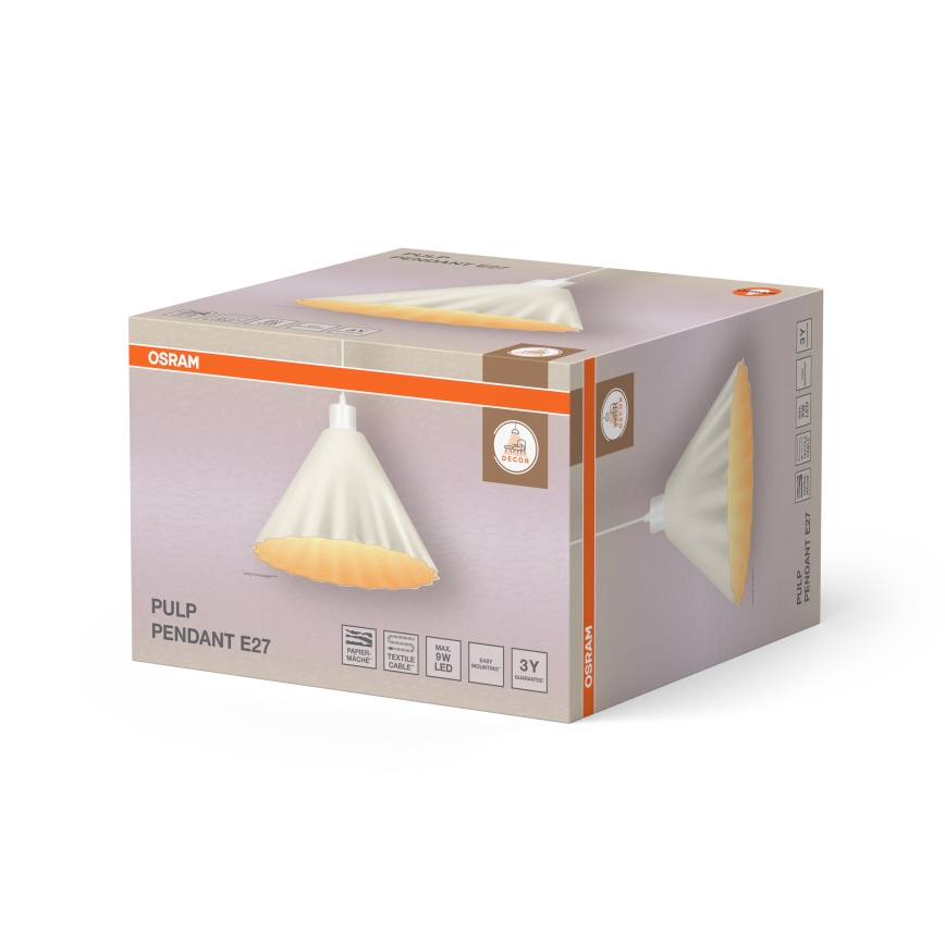 Osram - Viseća svjetiljka na kabelu PULP 1xE27/9W/230V Ø 31 cm