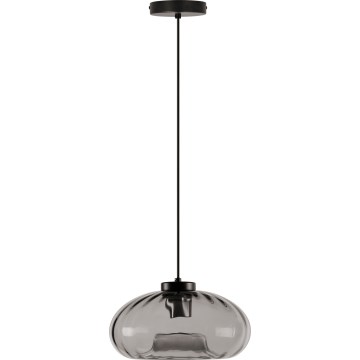 Osram - Viseći luster na sajli DECOR SMOKE 1xE27/12W/230V Ø 28 cm crna/dimno siva