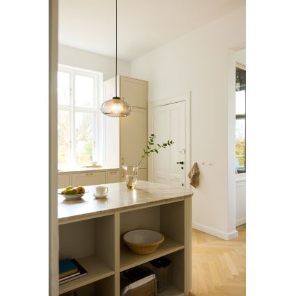 Osram - Viseći luster na sajli DECOR SMOKE 1xE27/12W/230V Ø 28 cm crna/dimno siva