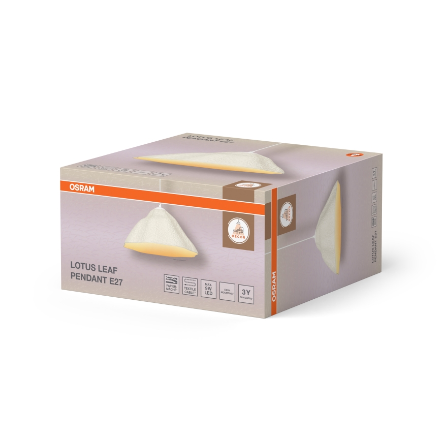 Osram - Viseći luster na sajli LOTUS LEAF 1xE27/9W/230V Ø 39,6 cm