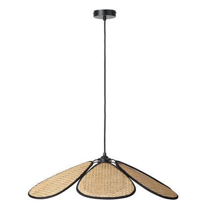 Osram - Visilica na kabelu DECOR RATTAN 1xE27/15W/230V Ø 69 cm bež/crna