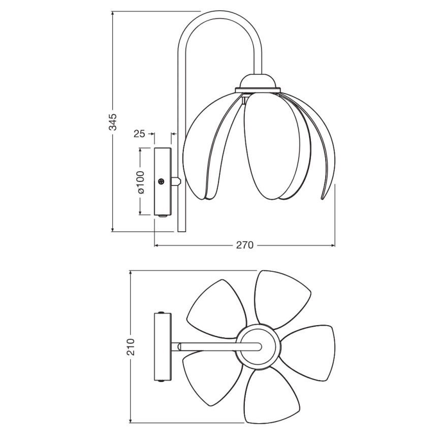 Osram - Zidna lampa DECOR RATTAN 1xE27/15W/230V bež/crna