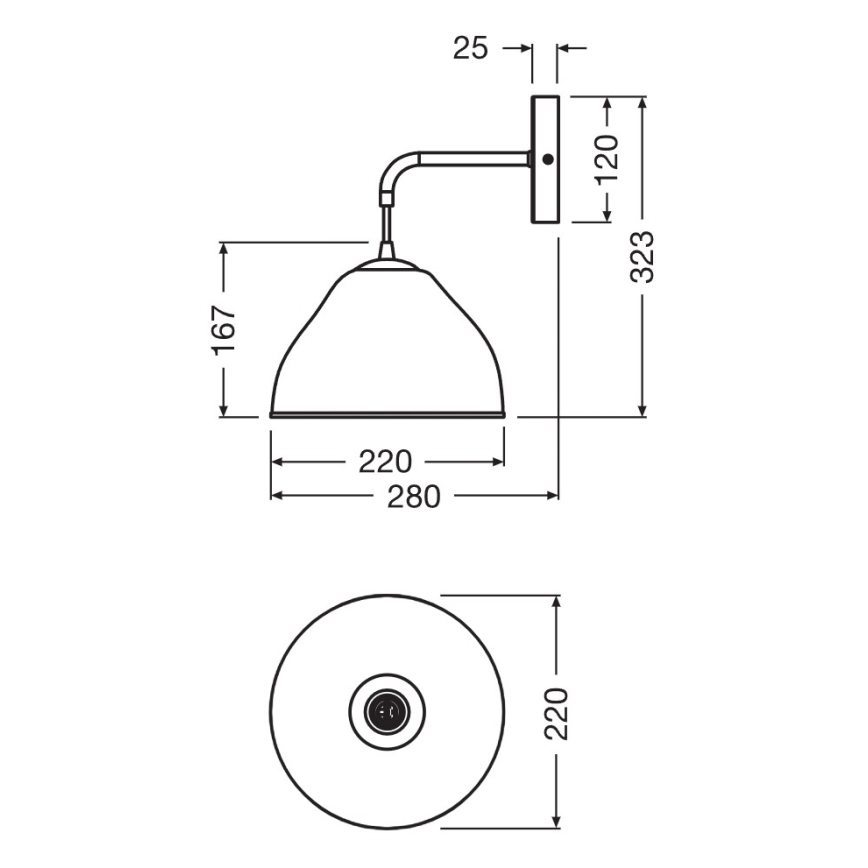 Osram - Zidna svjetiljka CAMEL BELL 1xE14/5,5W/230V