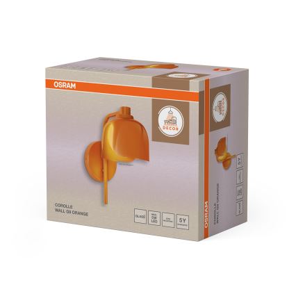 Osram - Zidna svjetiljka DECOR COROLLE 1xG9/20W/230V narančasta
