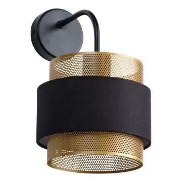 Osram - zidna svjetiljka DECOR HORNET 1xE27/10W/230V crna/zlatna