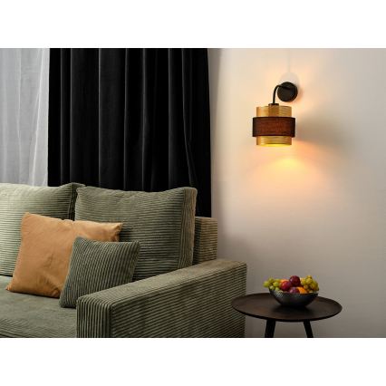 Osram - zidna svjetiljka DECOR HORNET 1xE27/10W/230V crna/zlatna