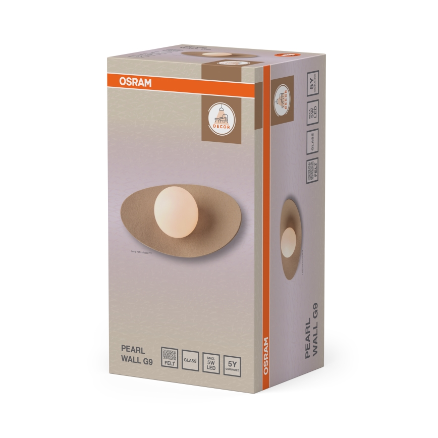 Osram - Zidna svjetiljka DECOR PEARL 1xG9/5W/230V bež