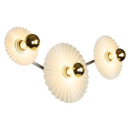 Osram - Zidna svjetiljka PLISSEE 3xE27/15W/230V kremasta