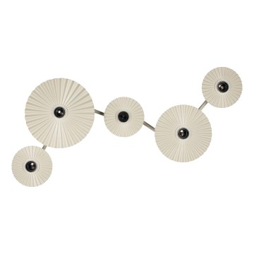 Osram - Zidna svjetiljka PLISSEE 5xE27/15W/230V krem boje