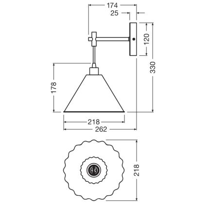 Osram - Zidna svjetiljka PULP 1xE14/5,5W/230V