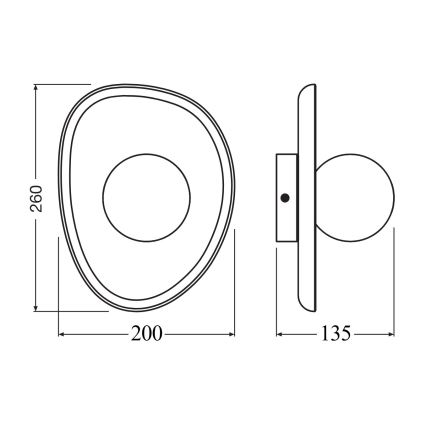 Osram - Zidna svjetiljka WOOD NEST 1xG9/5W/230V kaučukovo drvo