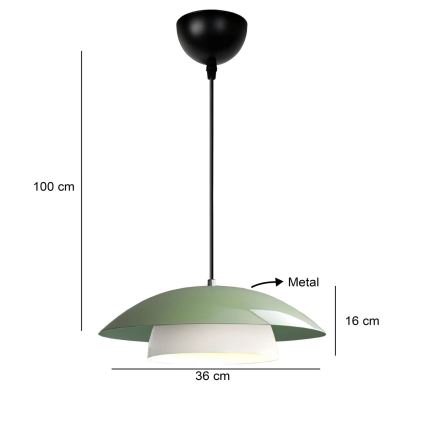 Osvjetljenje MOONLIGH 1xE27/40W/230V zelena