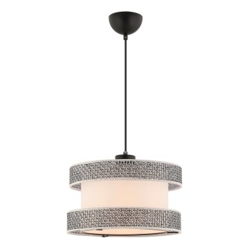 Osvjetljenje na užetu HALO 1xE27/60W/230V krem/ siva