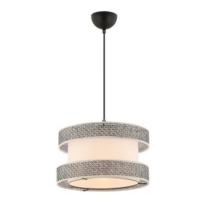 Osvjetljenje na užetu HALO 1xE27/60W/230V krem/ siva