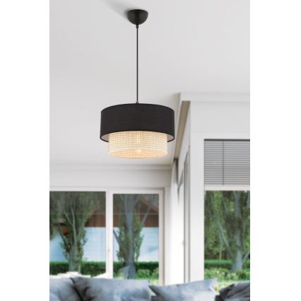 Osvježivač ECHO 1xE27/60W/230V crna/krem