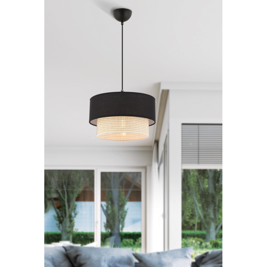 Osvježivač ECHO 1xE27/60W/230V crna/krem
