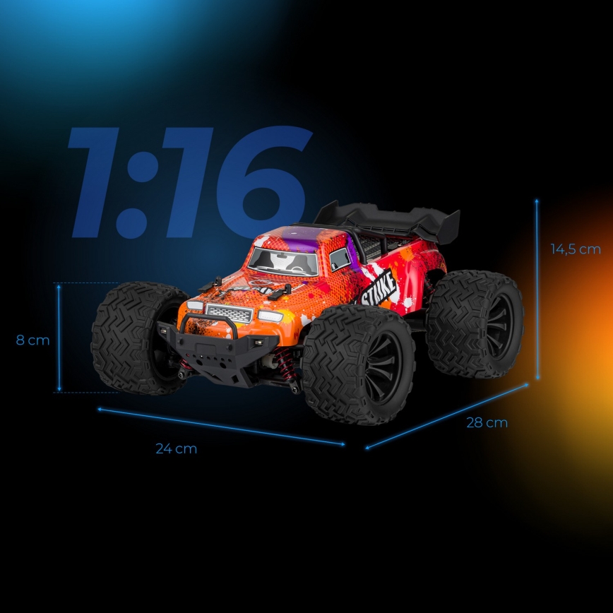 Overmax - RC auto s daljinskim upravljanjem X-STRIKE 3000 mAh crna/narančasta