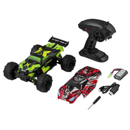 Overmax - RC automobil s daljinskim upravljanjem 2u1 X-MONSTER 3.5 1700 mAh crna/crvena/zelena