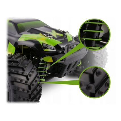 Overmax - RC automobil s daljinskim upravljanjem X-MONSTER 3.0 1700 mAh crno/zelena