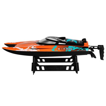 Overmax - RC čamac na daljinsko upravljanje X-TIDE 2400 mAh crni/narančasti