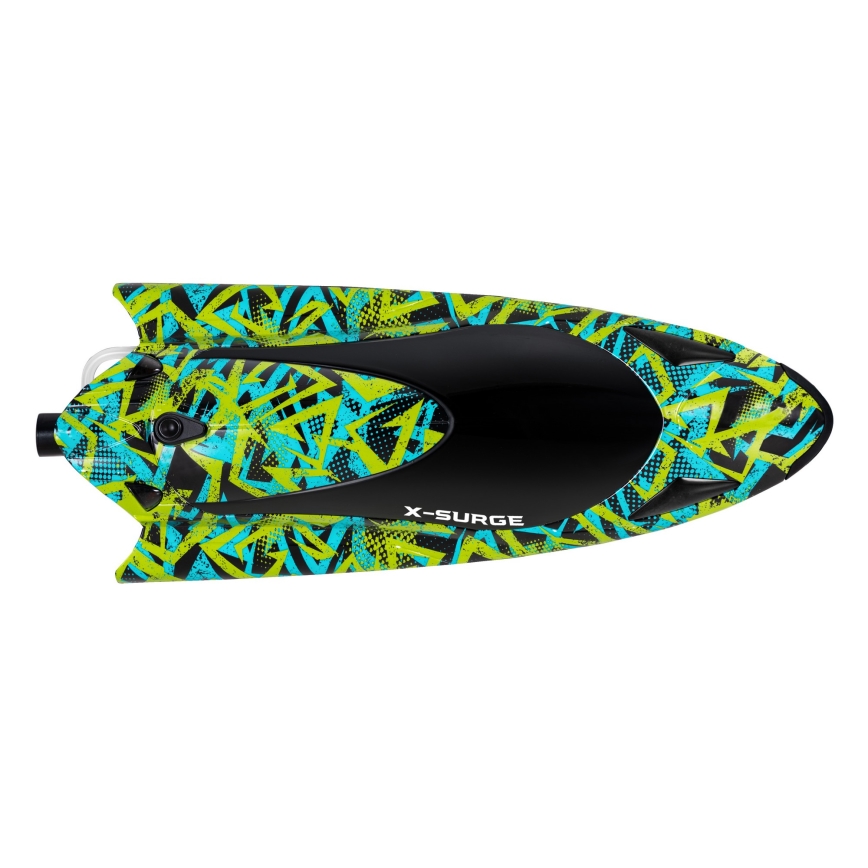 Overmax - RC čamac s daljinskim upravljanjem X-SURGE, 4000 mAh, u crnoj/zelenoj boji