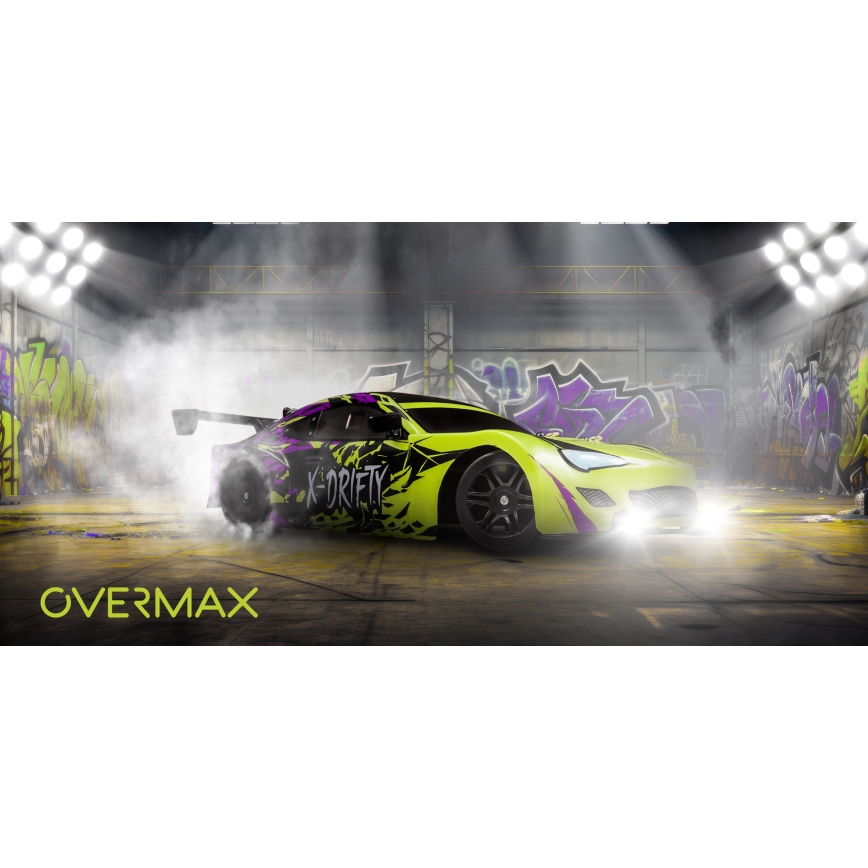 Overmax - RC drift automobil s daljinskim upravljanjem X-DRIFT 1000 mAh žuto/ljubičasto