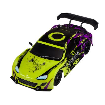 Overmax - RC drift automobil s daljinskim upravljanjem X-DRIFT 1000 mAh žuto/ljubičasto