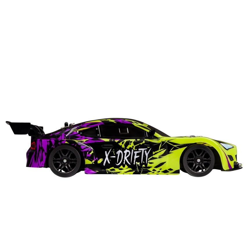 Overmax - RC drift automobil s daljinskim upravljanjem X-DRIFT 1000 mAh žuto/ljubičasto