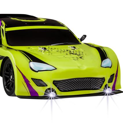Overmax - RC drift automobil s daljinskim upravljanjem X-DRIFT 1000 mAh žuto/ljubičasto