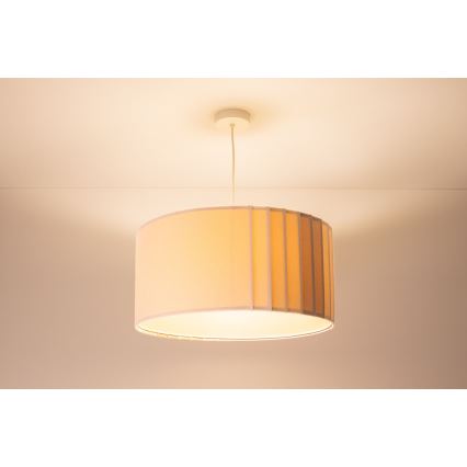 Ovjesna svjetiljka STRIPES 1xE27/60W/230V Ø 40 cm, krem boja