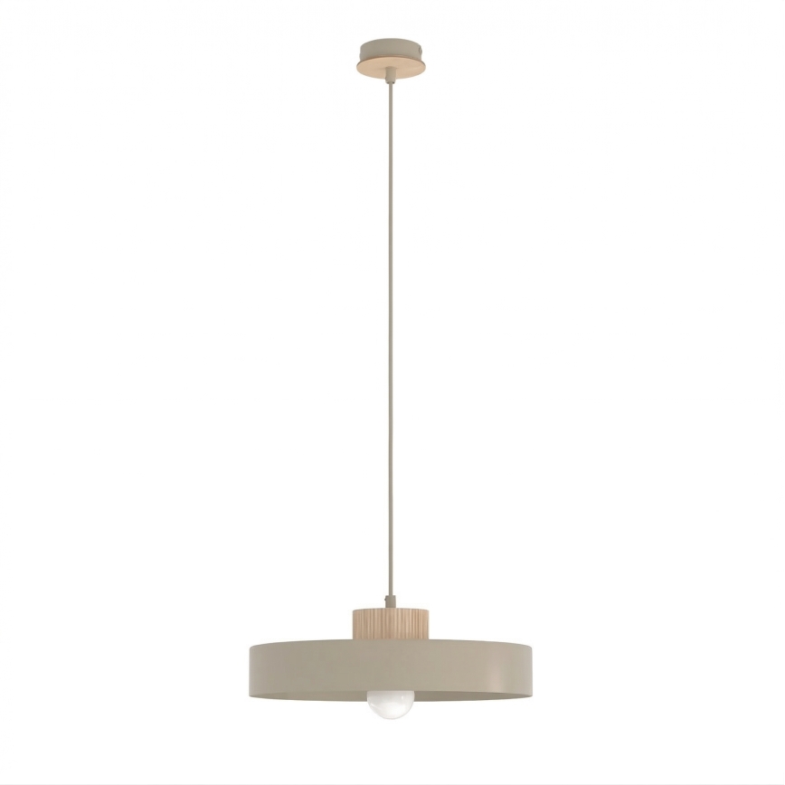 Ovjesni luster na sajli KIVI 1xE27/15W/230V bež