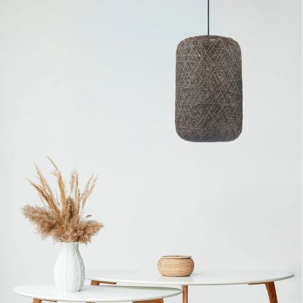 Ovjesni luster na užetu ELLEN 1xE27/20W/230V, Ø 30 cm, antracit