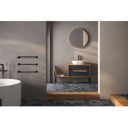 P.M.H. IN1B-R - Električni sušač za ručnike INGA 17W/230V 85,9 cm IP44 desna/crna