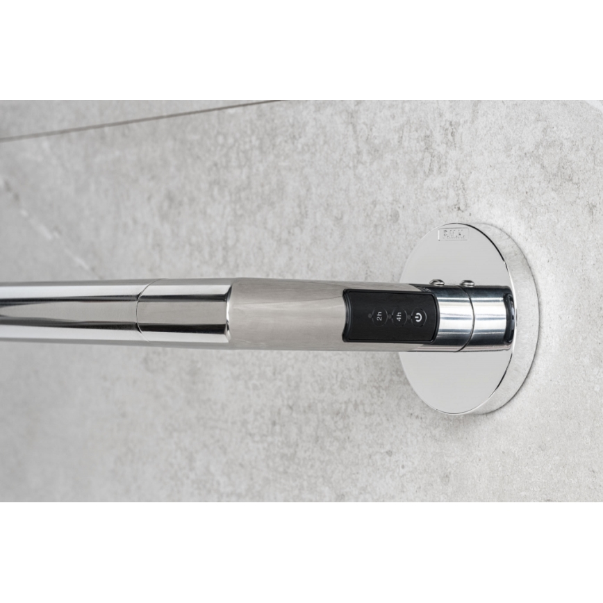 P.M.H. IN1SS-L - Električni sušač za ručnike INGA 17W/230V 85,9 cm IP44 lijevi/polirani nehrđajući čelik