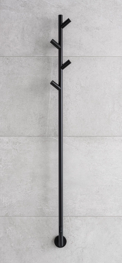 P.M.H. LS1B - Električni sušač za ručnike LISA 24W/230V 170 cm IP44 crna
