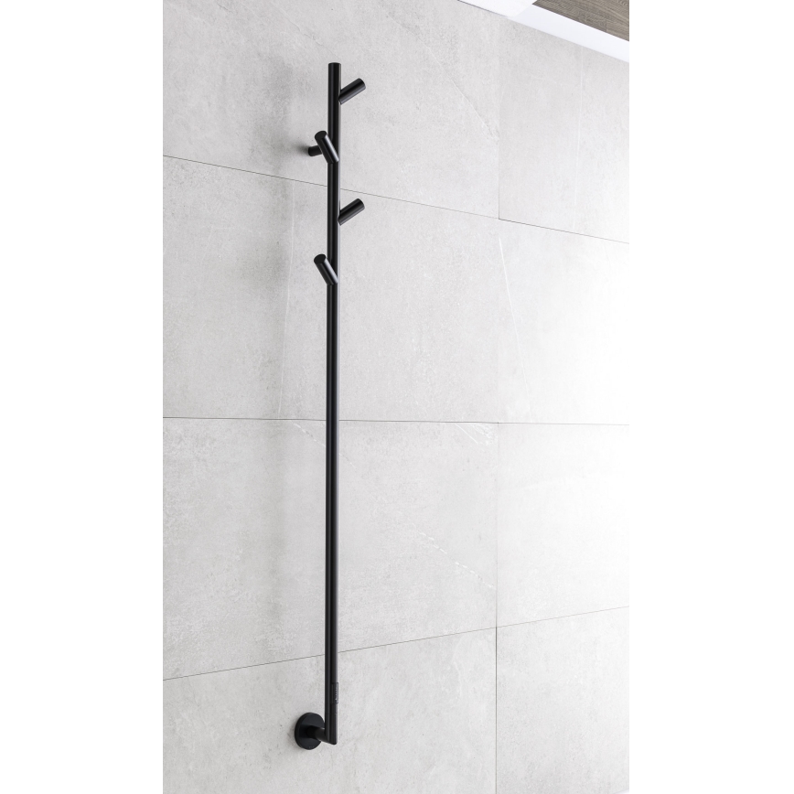 P.M.H. LS1B - Električni sušač za ručnike LISA 24W/230V 170 cm IP44 crna
