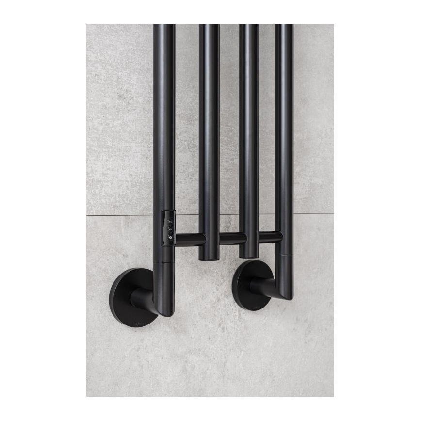 P.M.H. MO1B-RK - Električno sušilo za ručnike MONA 93W/230V 153,3 cm IP44 crna