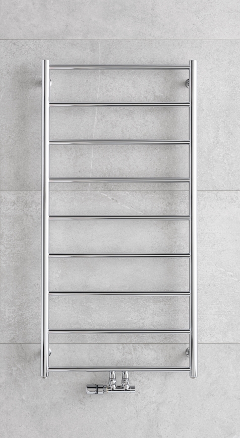 P.M.H. NS4C-M - Kupaonski ljestvičasti radijator NAAS 222W 121 cm sjajni krom