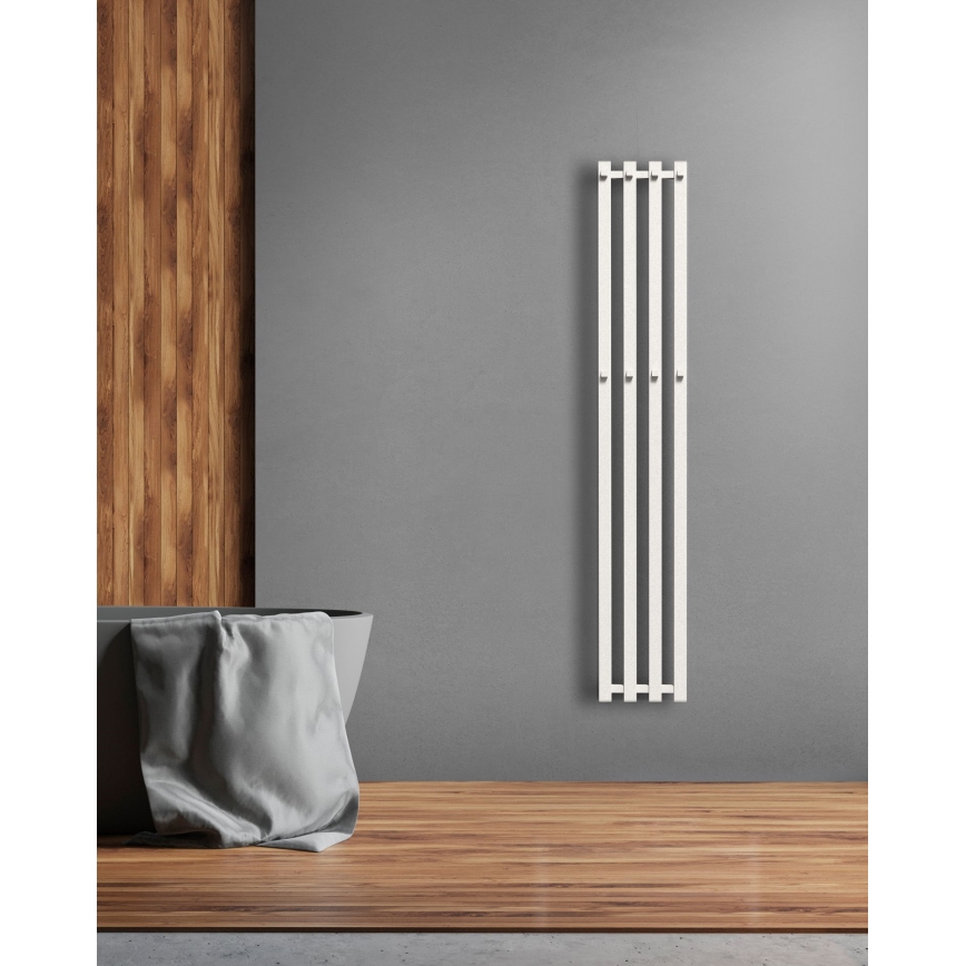 P.M.H. P2W/4 - Kupaonski ljestvasti radijator PLUTO 406 W 150 cm bijela