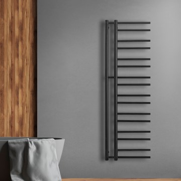 P.M.H. T2B - Kupaonski ljestvasti radijator THEIA 352W 154 cm desni/crni