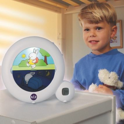 PABOBO - Budilica za djecu KID´SLEEP 3xAA bijela