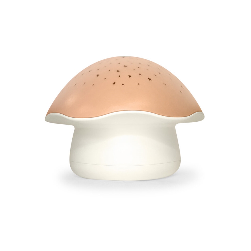 PABOBO - Projektor s melodijom STAR MUSHROOM 3xAA boja lososa