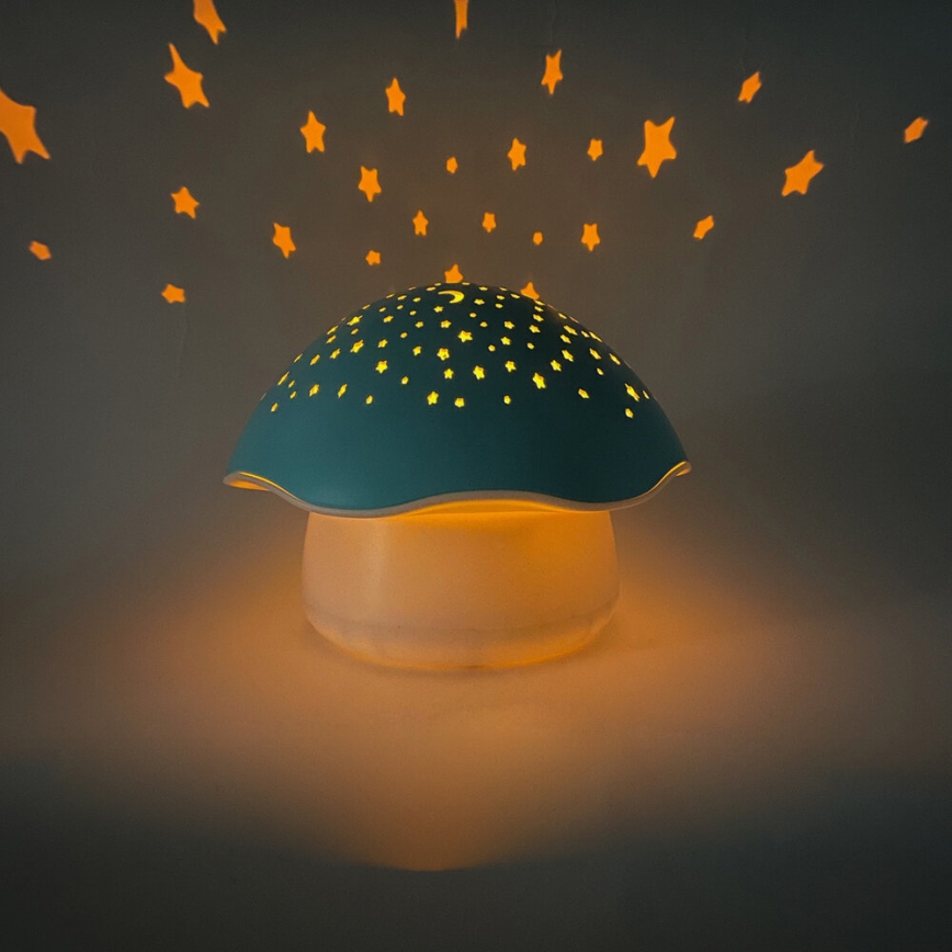 PABOBO - Projektor s melodijom STAR MUSHROOM 3xAA plava