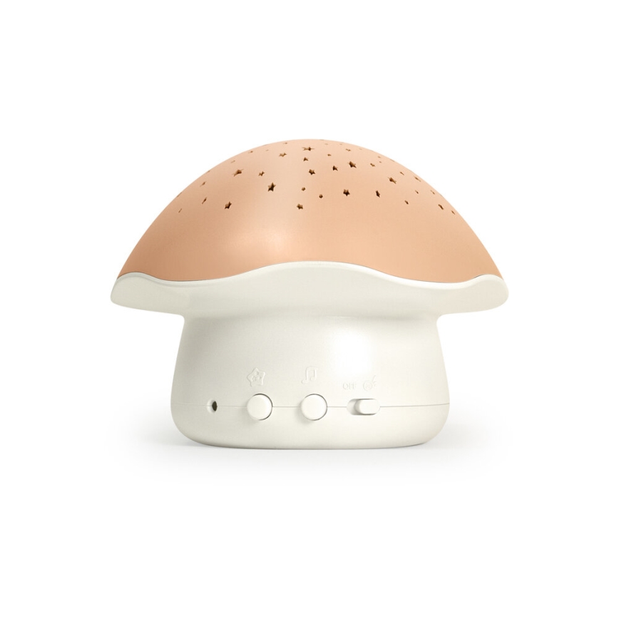 PABOBO - Projektor s melodijom STAR MUSHROOM 3xAA lososova