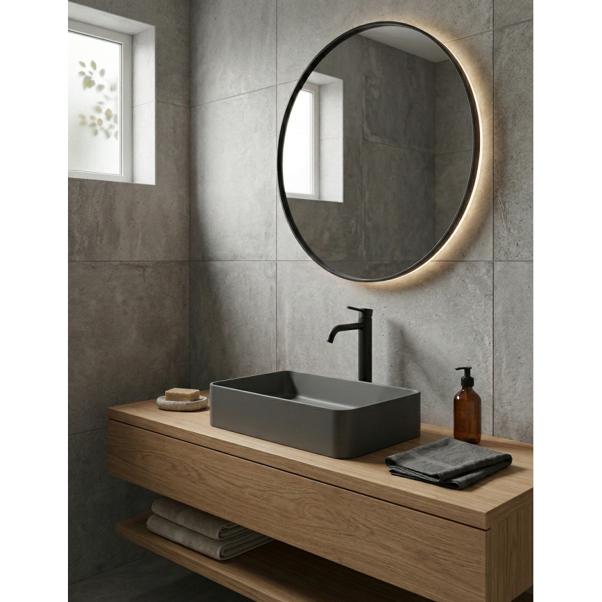 Paffoni - Baterija za umivaonik LIGHT crna